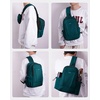 image:imageECOHUB Small Crossbody Bags for Women Men AntiTheft RFID Blocking Sling Backpack with Sturdy SBS Zippers Water Resistant Chest Shoulder Bag Daypack with 9 Pockets Travel Work Hiking TealTurquoise