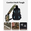 image:imageECOHUB Small Crossbody Bags for Women Men AntiTheft RFID Blocking Sling Backpack with Sturdy SBS Zippers Water Resistant Chest Shoulder Bag Daypack with 9 Pockets Travel Work Hiking TealCamouflage