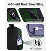 image:imageECOHUB Small Crossbody Bags for Women Men AntiTheft RFID Blocking Sling Backpack with Sturdy SBS Zippers Water Resistant Chest Shoulder Bag Daypack with 9 Pockets Travel Work Hiking TealArmy Green