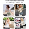 image:imageECOHUB Small Crossbody Bags for Women Mini Tote Travel Purse Cute Corduroy Shoulder Handbag Wallet with RFID Blocking SlotsBlack
