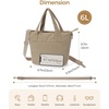 image:imageECOHUB Small Crossbody Bags for Women Mini Tote Travel Purse Cute Corduroy Shoulder Handbag Wallet with RFID Blocking SlotsDune Khaki