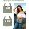 image:imageECOHUB Small Crossbody Bags for Women Mini Tote Travel Purse Cute Corduroy Shoulder Handbag Wallet with RFID Blocking SlotsGreen
