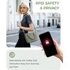 image:imageECOHUB Small Crossbody Bags for Women Mini Tote Travel Purse Cute Corduroy Shoulder Handbag Wallet with RFID Blocking SlotsGreen