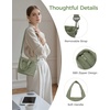 image:imageECOHUB Small Crossbody Bags for Women Mini Tote Travel Purse Cute Corduroy Shoulder Handbag Wallet with RFID Blocking SlotsGreen