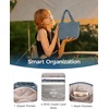 image:imageECOHUB Small Crossbody Bags for Women Mini Tote Travel Purse Cute Corduroy Shoulder Handbag Wallet with RFID Blocking SlotsHaze Blue