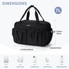 image:imageECOHUB Small Gym Bag for Women Mini Gym Duffle Bag with Wet Compartment Bowknot Sports Bag Cute Gym Tote Bag Dance Yoga Workout Travel Bags Gray Leopard PrintBlack