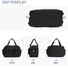 image:imageECOHUB Small Gym Bag for Women Mini Gym Duffle Bag with Wet Compartment Bowknot Sports Bag Cute Gym Tote Bag Dance Yoga Workout Travel Bags Gray Leopard PrintBlack