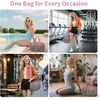 image:imageECOHUB Small Gym Bag for Women Mini Gym Duffle Bag with Wet Compartment Bowknot Sports Bag Cute Gym Tote Bag Dance Yoga Workout Travel Bags Gray Leopard PrintPink Leopard Print