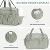 image:imageECOHUB Small Gym Bag for Women Mini Gym Duffle Bag with Wet Compartment Bowknot Sports Bag Cute Gym Tote Bag Dance Yoga Workout Travel Bags Gray Leopard PrintGreen