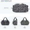 image:imageECOHUB Small Gym Bag for Women Mini Gym Duffle Bag with Wet Compartment Bowknot Sports Bag Cute Gym Tote Bag Dance Yoga Workout Travel Bags Gray Leopard PrintGray Leopard Print