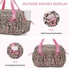 image:imageECOHUB Small Gym Bag for Women Mini Gym Duffle Bag with Wet Compartment Bowknot Sports Bag Cute Gym Tote Bag Dance Yoga Workout Travel Bags Gray Leopard PrintPink Leopard Print