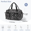image:imageECOHUB Small Gym Bag for Women Mini Gym Duffle Bag with Wet Compartment Bowknot Sports Bag Cute Gym Tote Bag Dance Yoga Workout Travel Bags Gray Leopard PrintGray Leopard Print