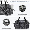image:imageECOHUB Small Gym Bag for Women Mini Gym Duffle Bag with Wet Compartment Bowknot Sports Bag Cute Gym Tote Bag Dance Yoga Workout Travel Bags Gray Leopard PrintGray Leopard Print