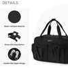 image:imageECOHUB Small Gym Bag for Women Mini Gym Duffle Bag with Wet Compartment Bowknot Sports Bag Cute Gym Tote Bag Dance Yoga Workout Travel Bags Gray Leopard PrintBlack