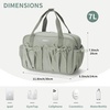 image:imageECOHUB Small Gym Bag for Women Mini Gym Duffle Bag with Wet Compartment Bowknot Sports Bag Cute Gym Tote Bag Dance Yoga Workout Travel Bags Gray Leopard PrintGreen