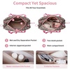 image:imageECOHUB Small Gym Bag for Women Mini Gym Duffle Bag with Wet Compartment Bowknot Sports Bag Cute Gym Tote Bag Dance Yoga Workout Travel Bags Gray Leopard PrintPink Leopard Print