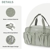 image:imageECOHUB Small Gym Bag for Women Mini Gym Duffle Bag with Wet Compartment Bowknot Sports Bag Cute Gym Tote Bag Dance Yoga Workout Travel Bags Gray Leopard PrintGreen