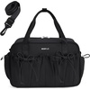 image:imageECOHUB Small Gym Bag for Women Mini Gym Duffle Bag with Wet Compartment Bowknot Sports Bag Cute Gym Tote Bag Dance Yoga Workout Travel Bags Gray Leopard PrintBlack