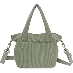 image:imageECOHUB Small Crossbody Bags for Women Mini Tote Travel Purse Cute Corduroy Shoulder Handbag Wallet with RFID Blocking SlotsGreen