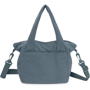 image:imageECOHUB Small Crossbody Bags for Women Mini Tote Travel Purse Cute Corduroy Shoulder Handbag Wallet with RFID Blocking SlotsHaze Blue
