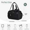 image:imageECOHUB Small Gym Bag for Women Mini Gym Duffle Bag with Wet Compartment Cute Bowknot Sports Bag Gym Tote Bag Dance Yoga Workout Travel Bags BlackBlack