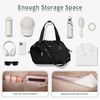 image:imageECOHUB Small Gym Bag for Women Mini Gym Duffle Bag with Wet Compartment Cute Bowknot Sports Bag Gym Tote Bag Dance Yoga Workout Travel Bags BlackBlack