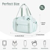 image:imageECOHUB Small Gym Bag for Women Mini Gym Duffle Bag with Wet Compartment Cute Bowknot Sports Bag Gym Tote Bag Dance Yoga Workout Travel Bags BlackGreen
