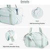image:imageECOHUB Small Gym Bag for Women Mini Gym Duffle Bag with Wet Compartment Cute Bowknot Sports Bag Gym Tote Bag Dance Yoga Workout Travel Bags BlackGreen
