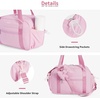 image:imageECOHUB Small Gym Bag for Women Mini Gym Duffle Bag with Wet Compartment Cute Bowknot Sports Bag Gym Tote Bag Dance Yoga Workout Travel Bags BlackPink