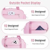 image:imageECOHUB Small Gym Bag for Women Mini Gym Duffle Bag with Wet Compartment Cute Bowknot Sports Bag Gym Tote Bag Dance Yoga Workout Travel Bags BlackPink