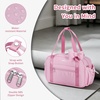image:imageECOHUB Small Gym Bag for Women Mini Gym Duffle Bag with Wet Compartment Cute Bowknot Sports Bag Gym Tote Bag Dance Yoga Workout Travel Bags BlackPink
